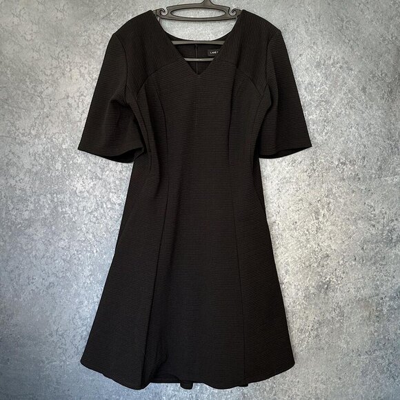 Lane Bryant Black Knee-Length Dress, 22/24, NWT - Picture 4 of 5